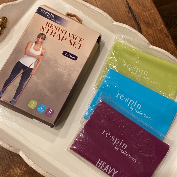 NEW re-spin by Halle Berry Resistance Strap Set 3 Pack - Picture 9 of 9